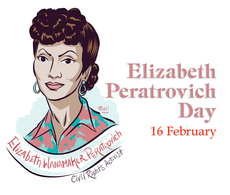 graphic of elizabeth peratrovich 