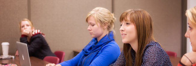 students in a class lecture
