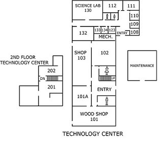 Map of the Technology Center