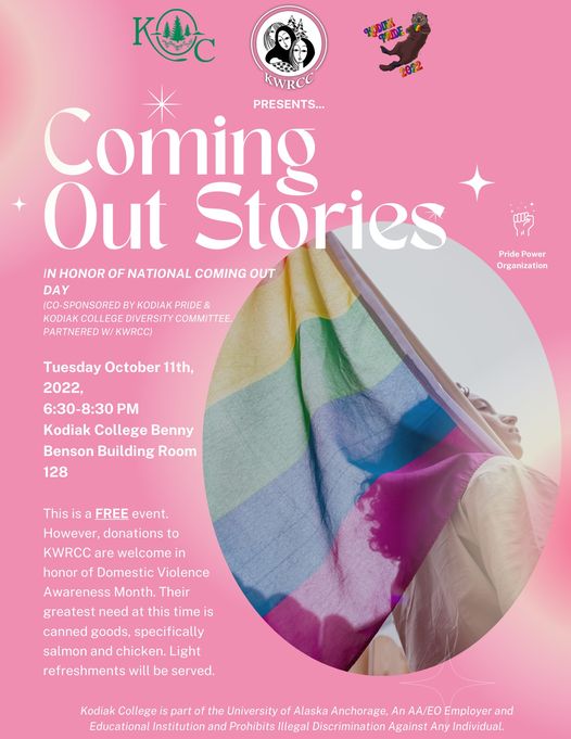 flyer for Coming Out Stories
